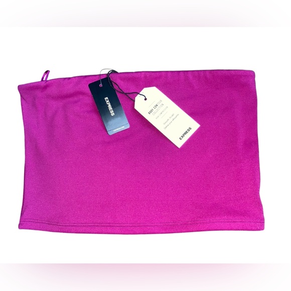 Body Contour Body Compression Cropped Tube Top - Picture 1 of 4